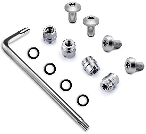 Guuun 1911 Griffschrauben Buchsen T10 Torx-Schlüssel 4 O-Ringe Edelstahl Silber