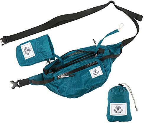 4Monster 2L Gürteltasche Wasserabweisend, Tragbare Bauchtasche Ultraleicht, Portable Hüfttasche für Damen Herren Outdoor Sport Reise Wandern (Blau, 2L)