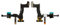 Flex Cable Repair Parts Replacement compatible with iPhone 5S, iPhone SE, (with proximity sensor, with microphone, with components, with camera)