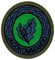 Café Viereck ® Bundeswehr Jagdkommandoführer Abzeichen Aufnäher Gestickt - 5,7 x 6,3 cm (Innenkreis grün gestickt)