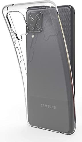 Captor Cover Trasparente per Samsung Galaxy A12/M12, Custodia TPU in Silicone Flessibile Morbida e Sottile, Protezione di Alta Qualità con Bordo Rialzato per Schermo e Fotocamera