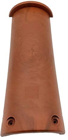 EINSIDE Tegola in plastica doppia onda colore terracotta, 1.95 mq, confezione da 17 pezzi, Colmo