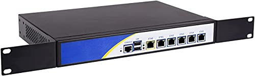 Firewall Hardware, OPNsense, VPN, Network Security Appliance, Router PC, 6 Intel Gigabit LAN, Intel Core I7 2640M/2620M, R3, Com, AES-Ni, VGA, with Fan,(4GB RAM,128GB SSD)