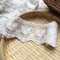 Sourcemall Spitzenband, zartes Kronenband zum Basteln, Nähen und Brautkleid, Applikation, Dekorationen, 8,4 cm breit, 4,5 m (Weiß)