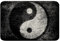 Yin Yang Badematte 40x60cm Boho Trippy Psychedelisch Kunst rutschfest Badezimmerteppich Gossip Pattern Zottelig Saugfähig Badteppiche Traditionell Thema Weich Lauschig Badvorleger Schwarz Weiß