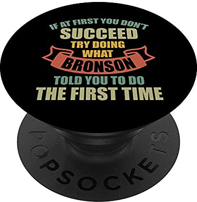BRONSON Personalisiertes Namenshemd BRONSON Vorname PopSockets mit austauschbarem PopGrip