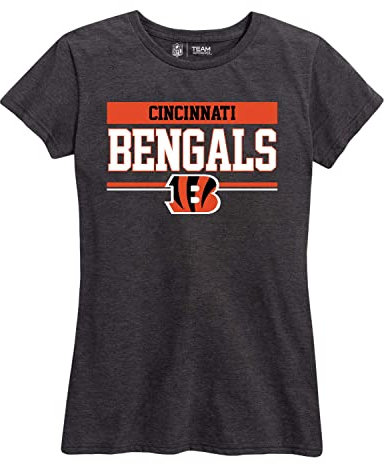 Team Fan Apparel NFL Damen Team Block Plus Size Relaxed Fit T-Shirt – Charcoal Tagless Tee – Perfekter Komfort und Stil, Dunkelgrau, XL