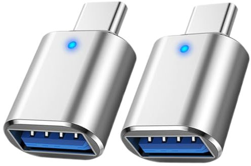 Mepsies Adaptateurs USB C vers USB 3.0 Lot de 2 pour téléphones Android, Ordinateurs Portables de Type C et Plus Encore