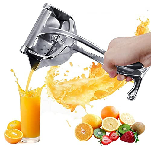 Exprimidor de Limones, Exprimidor Frutas Grande, Exprimidor de Naranjas, Aleación de Aluminio Exprimidor, Exprimidor Zumo A Presión Manual, Exprimidor Mano Portátil, para Naranja, Lima y Cítricos