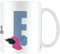 Disney Alphabet Personalised Mug (E for Eeyore Design) 11oz Ceramic Coffee Mug in Presentation Disney Gift Box - Official Merchandise, Pink