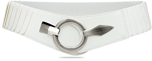 Caspar GU300 Damen elastischer breiter Stretch Taillengürtel