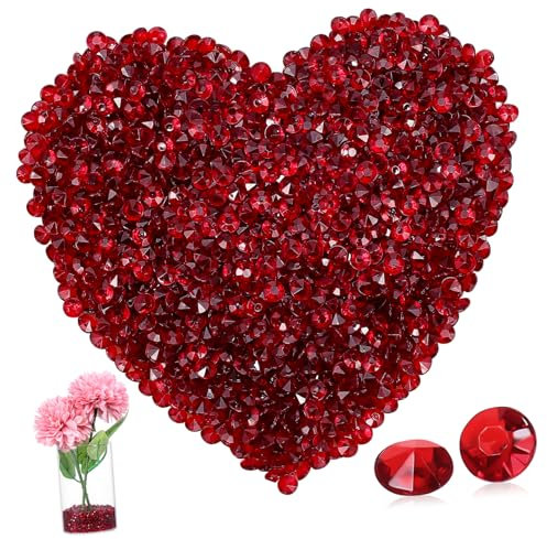 MAGICLULU 2000 Stück 4 5 Mm Acryl-Kristalle Strasssteine ​​zum Basteln Für Hochzeiten Tischkonfetti Flache Rückseite Dekorationen