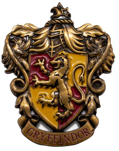 Lizenzierter Harry Potter Gryffindor Kühlschrankmagnet aus Metall mit 3D für Schließfächer, Metalloberflächen