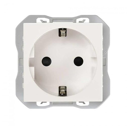 SIMON 270 | Base de enchufe schuko embornamiento rápido blanco 20000472-090