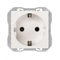 SIMON 270 | Base de enchufe schuko embornamiento rápido blanco 20000472-090