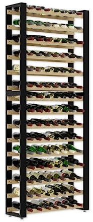 Lenmar Serie RW - Armadietto per vino in legno, per bottiglie da cantina LOFT 105, 204 x 84 x 27, 105 bottiglia