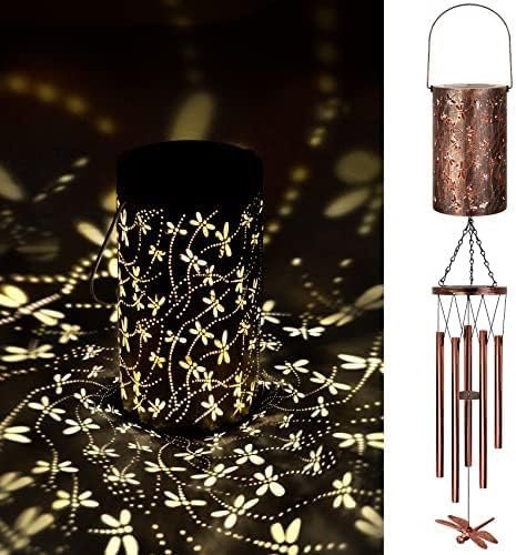 Muttertagsgeschenk Solar Windspiel Dekor Lamp Geschenke für Mütter Großmütter Frauen Libelle Windspiel Solarleuchten Aufhängung Muttertagsgeschenk Geburtstagsgeschenke für Garten Balkon Deko