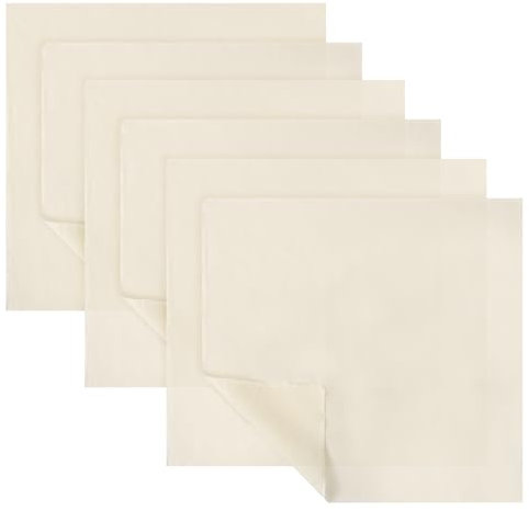 Amabro 6 paños de muselina para colar, paño de filtro de algodón, reutilizable, lavable, sin blanquear, cuadrado, paño colador de alimentos para cocinar, hornear, jugo, pudín, café, tofu, 50 x 50 cm