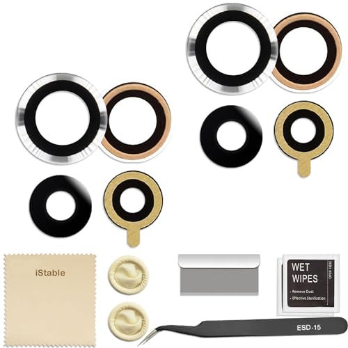 iStable 2er-Pack Kamera Glas Kompatibel mit Xiaomi Mi 11 Kameraglas Linse Ersatz Original vollständiges Reparatur-Ersatzset mit Werkzeugen