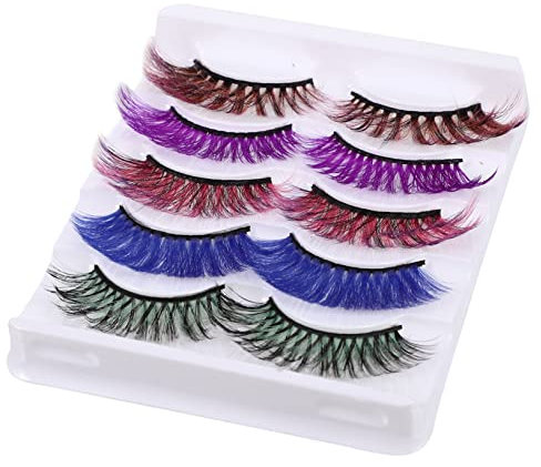 DOITOOL Sets Reusable Fake Lashes Natural False Eyelashes Comfort Fit for Women Pairs