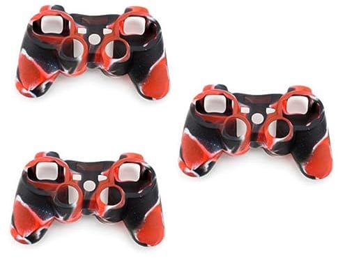 HEMOTON 3stücke Durable Silicone Skin Case Cover Für Controller Schwarz Orange Rutschfeste Schutzhülle Mit Allround-schutz Vor Kratzern Schmutz Und Fett Kompatibel Mit Controllers