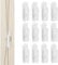 PZJFH 12 Pieces Blind Cord Hooks Kit, Blind Cord Winder, Blind Cord Safety Device, Self Adhesive Curtain Hooks for Home Office Window Blinds Curtains Sun Shades Ropes White