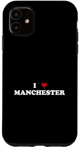 iPhone 11 I Heart United Kingdom City - I Love Manchester Case