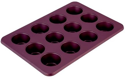 KitchenAid Muffinform aus aluminisiertem Stahl, antihaftbeschichtet, für 12 Muffins, Rote Beete