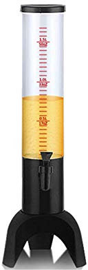 Distributeur d'eau, distributeur boissons tour bière avec robinet avec tube congélation pour garder boissons froides simple à nettoyer, parfait pour fêtes jours jeu