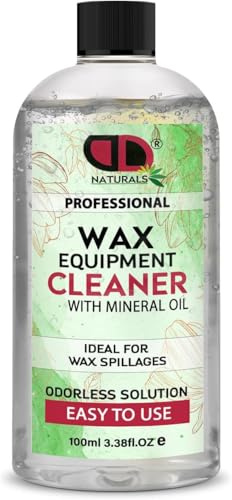 DD Teck Professional Wax Equipment Container Cleaner, For Removing Spilled and Residue from Warmer Bucket Pot and Other Working Surfaces (100ml Cap)