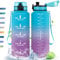 HoneyHolly Trinkflasche, 1,5L, Trinkflasche Sport, Trinkflasche mit Zeitmarkierung, mit Filter, Auslaufsichere Trinkflasche, BPA-Frei, Wasserflasche für Sport, Fitness, Yoga, Schule, Büro