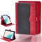 Case Compatible for Lenovo Smart Tab K10 Tb-X6c6x Tablet Case 360 Degree Rotation Multi-Viewing Angels PU Leather Stand Folio Cover Red