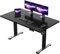 Flamaker Electric Standing Desk 140x80cm,72-118cm Height Adjustable with Cable Managemnt Tray, Sit Stand Memorry Office with Headphone Hook, Black