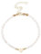 NHPY 1 Stück Armband damen, Perlenarmband damen, Armband gold, Goldene perlen armbänder mit herz anhänger
