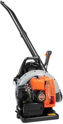 63CC Petrol Leaf Blower, 2 Stroke Gas Handheld Backpack Leaf Vacuum with 0.47gal Fuel Tank, Adjustable Speed, Cordless Garden Blower for Cleaning Patios Leaves Snow Blowing