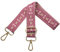 Verstellbarer Schultergurt für Taschen Damen Tragegurt, Taschengurte zum Wechseln, Taschengurt Breit 3.8cm mit Gold Karabiner, Schulterriemen für Schultertasche Handtaschen, Rosa, N17