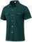 UHouse Chemise Homme Cotton Manches Courtes Chemises D'Été Chemisette Leger Décontracté Vêtements Respirant Button Down Shirt Col Mao Court Fin Cut Habit Produits Amazon Vert L