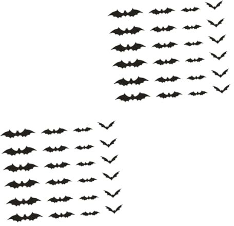 ARTIBETTER 120stücke Fledermaus Wandsticker Für Halloween Deko Aufkleber Für Partys Einfach Zu Kleben Entfernen Fügt Mysteriöse Hinzu