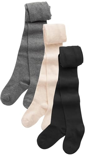 NEXT Mädchen Strumpfhosen mit hohem Baumwollanteil, 3er-Pack