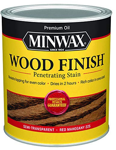 Minwax 1 Quart Red Mahogany Wood Finish Interior Wood Stain 70007