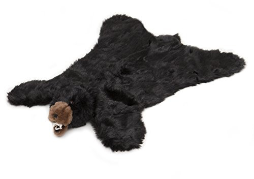 Carstens Plüsch-Teppich, Bär, groß, Schwarz