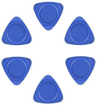 Fixinus 10 Pieces Universal Triangle Plastic Pry Opening Tool for iPhone Mobile Phone Laptop Table LCD Screen Case Disassembly Blue Guitar Picks