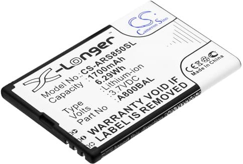 CS-ARS850SL Akku 1700mAh Kompatibel mit [Aligator] A800, A800 Senior, A850, A870, AZ01302, D920, für [CPA] Halo X, für [Hyundai] MB-140, für [MaxCom] MM141, für [AVUS] S62 Ersetzt A800BAL, BL-690