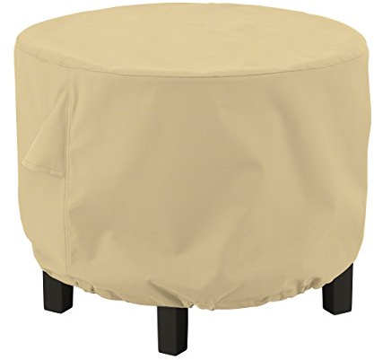 CLASSIC ACCESSORIES Terrazzo Ottomanen-/Couchtischabdeckung, wasserabweisend, 76,2 cm, rund, für den Außenbereich