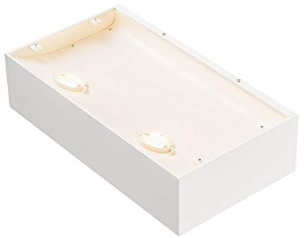 SLV Wandaufbauleuchte SHELL 30 / Wand-Beleuchtung innen, LED Spot, Aufbau-Leuchte, Wandaufbauleuchte, Wandstrahler / 3000K 54.0W 5600lm weiß dimmbar, 1000423, weiss, groß