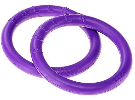 Ferplast Hunde Spielzeug, Hundetraining Ring zum Kauen, zum Laufen, Springen, Schießen, Ungiftig, Schwimmend, Puller Micro, Hundespielzeug für kleine Hunde und Welpen, Set mit 2 Fitness Ringen