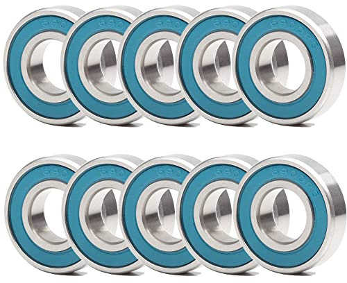 6900RS Kugellager 10x22x6mm,10x22 ABEC 3 Blau Gummi versiegelt Präzision Kugellager (Pick von 10 stücke)