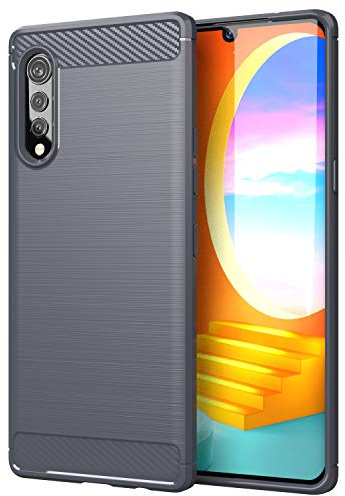 TingYR Funda para LG Velvet 5G UW, Resistente a los Arañazos, Fina de Silicona, Funda Interior de TPU Suave, Fundas para LG Velvet 5G UW Smartphone.(Gris)
