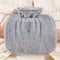 Hot Water Bottle with Cover - Fluffy Hot Water Bottles for Hands,Grey Furry Hot Water Bag with Replacement Stopper,Soft Faux Fur Warm Water Bottle for Women Men Pain Relief