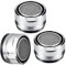 KLYNGTSK 3PACK Faucet Tap Aerator M24 Faucet Aerator 24mm Male Taps Aerators Insert Metal Taps Diffuser Faucet Flow Restrictor with Rubber Gasket for Kitchen Sink, Bathroom, Restaurant,Public (Silver)